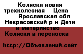 Коляска новая трехколесная! › Цена ­ 5 000 - Ярославская обл., Некрасовский р-н Дети и материнство » Коляски и переноски   